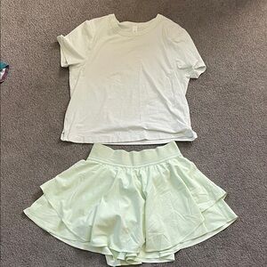 Lululemon light green Set